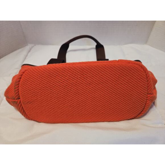 Vtg Bath & Body Works Sun Face Symbol Multi-pockets Red Hand Bagn Tote Bag - Picture 8 of 8